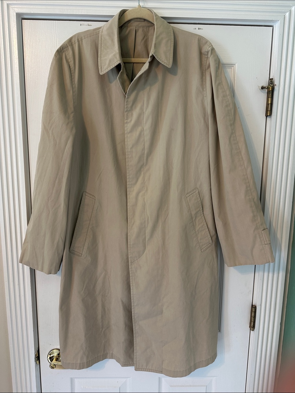London Fog Men's Tan Trench Coat (42 Long)